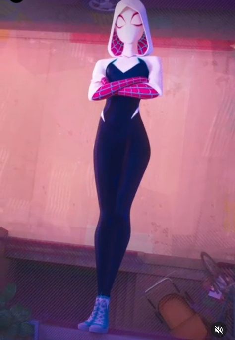 Spider Gwen Full Suit, Spider Gwen Action Poses, Spiderverse Anatomy, Gwen Stacy Full Body Pic, Spider Gwen Poses, Gwen Stacy Reference, Gwen Stacy Spiderwoman, Gwen Stacy Costume, Gwen Stacy Cosplay