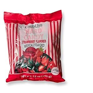 Coastal Bay Strawberry Flavored Hard Candy | 12 Oz | Aprox. 48 Pieces of Strawberry Goodness Per Package Filled Candy, Strawberry Candy, Strawberry Flavor, Strawberry Filling, Dollar Tree Store, December 2024, Gift Card Number, Candy Bowl, Hard Candy