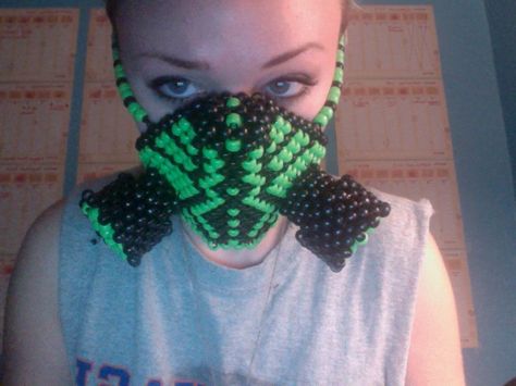 kandi gas mask ftw Kandi Gas Mask Tutorial, Kandi Gas Mask, Kandi Crafts, Kandi Mask, Kandi Beads, Kandi Inspo, Diy Kandi Bracelets, Mask Patterns, Diy Kandi