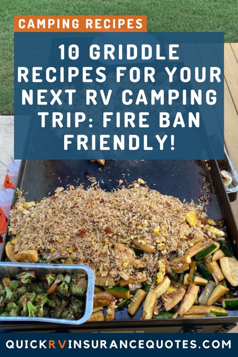 Elevate your RV camping experience with these mouthwatering griddle recipes! 🏕️🍔🥞 That means no more boring campfire meals. #Griddle #GriddleRecipes #Flattop #Blackstone #CampingRecipes No Fire Camping Meals, Camping Griddle Meals, Camping Griddle, Easy To Make Food, Campfire Meals, Griddle Recipes, Griddle Cooking, Campfire Food, Make Food