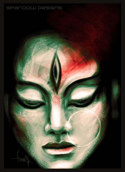 invocation of shakti by swarooproy on DeviantArt Shiva Shakti Drawing, Shiva Portrait, Drawing Angry, Shiva Shakti, Shiva, User Profile, Digital Painting, Digital Art, Photoshop