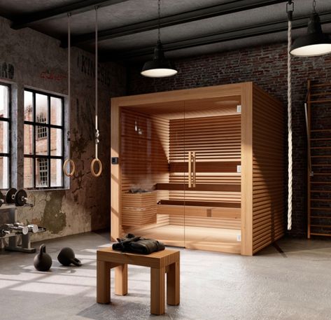 Our Saunas - Home Gym - Los Angeles - by Nordic Sauna | Houzz UK Home Gym And Sauna, Sauna Architecture, Nordic Sauna, Sauna Bathroom Design, Gym Architecture, Modern Saunas, Small Space Nursery, Gym Room At Home, Sauna Design