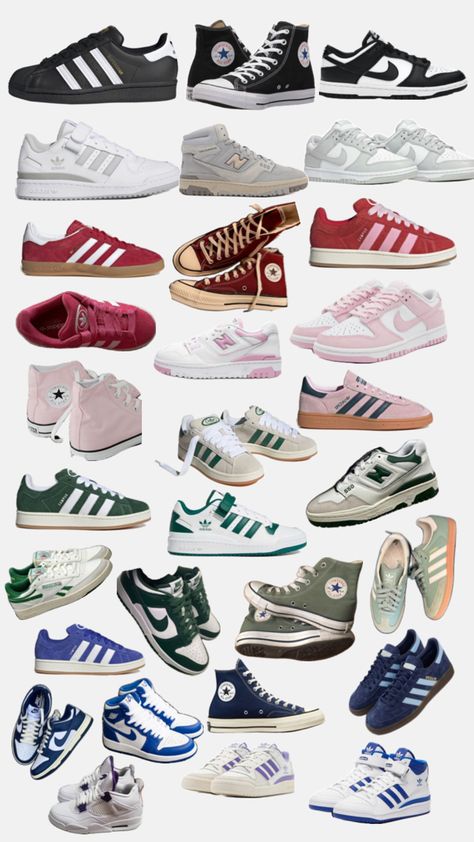 Pretty Sneakers, Trendy Outfit Ideas, Trendy Shoes Sneakers, Nike Shoes Girls, Preppy Shoes, Pretty Shoes Sneakers, Converse New, Shoes Outfit Fashion, Cute Nike Shoes