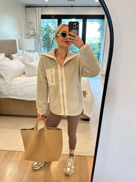 Sharing this cozy winter look - I've been wearing this grey Sherpa zip up jacket so much! I'm also linking my neutral workout set, oversized tote and chunky sneakers on my LTK. Tap to shop! Cozy Winter Outfit, Cozy Winter Outfits, Oversized Tote, Workout Sets, Women Helping Women, Chunky Sneakers, Cozy Winter, Zip Up Jacket, Winter Looks