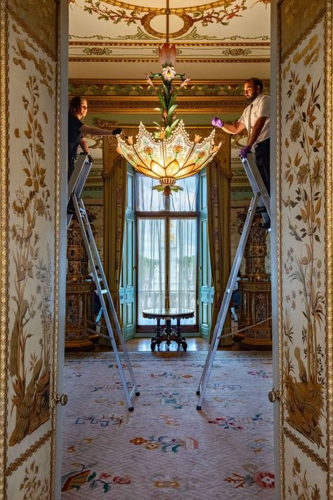 Buckingham Palace Interior, Todd White Art, Chinoiserie Interior, Beautiful Pantry, Pantry Inspiration, Chinese Pagoda, Malibu Beach House, Saltbox Houses, Chinese Wallpaper