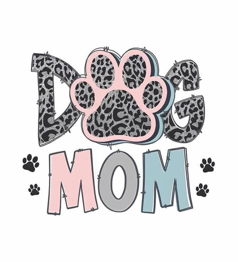 Paw Wallpaper, Paw Print Art, Dog Mom Quotes, Pitbull Art, Leopard Dog, Monogram T Shirts, Car Freshies, Decal Ideas, Fur Mama