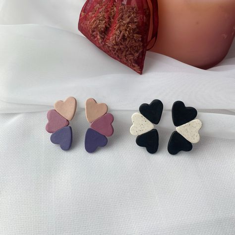 Cercei Din Lut Polimeric, Itsekovettuva Savi, Polymer Clay Flower Jewelry, Diy Earrings Polymer Clay, Polymer Clay Jewelry Tutorials, Handmade Clay Jewelry, Polymer Clay Diy, Polymer Clay Jewelry Diy, Handmade Jewelry Tutorials