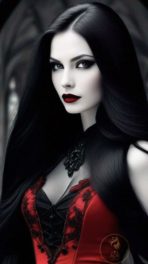 Gothic Models Dark Beauty, Gothic Vampire Women, Beautiful Vampire Woman, Goth Poses, Lady Vampire, Vampire Lady, Vampire Woman, Girl Vampire, Ancient Vampire