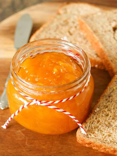 This sweet and tangy Mango Jam is perfect on toast, ice cream, cake, or just straight from the jar. Made from just three ingredients, it’s incredibly easy to prepare. It's a taste of the tropics in every bite! Peach Mango Jam, Spicy Vinegar, Mango Delight, Shrimp Fritters, Kawaling Pinoy, Vegetable Fritters, Coconut Juice, Mango Jam, Filipino Cuisine