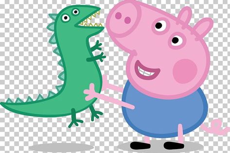 Peppa Pig Dinosaur, Peppa Pig Teddy, George Peppa, Pig Balloon, Pig Logo, Mummy Pig, Pig Png, Dinosaur Png, Peppa Pig George