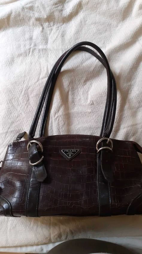 Vintage Prada Bag, 90s Bag, Tods Bag, Vintage Designer Bags, Dream Items, Vintage Prada, Sweet Jewelry, What's In My Bag, Dream Bags