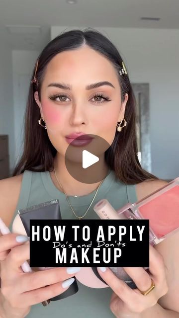 Ruby Kaur on Instagram: "Some makeup tips for beginners…. 😊❤️

@christendominique @dominiquecosmetics 

@politesocietybeauty foundation 
@smashboxcosmetics smoothing blurring primer OG 
@milkmakeup hydrating & gripping primer 
@dominiquecosmetics Brow Frame Pencil & Gel 
@westmanatelier  cream bronzer 
@dominiquecosmetics  wide awake concealer, Rosita pink powder, natural rose cream blush @dominiquecosmetics 

#makeuptutorial #howtoapplymakeup#makedoanddonts#makeupartist#maketipsandtricks" How To Apply Primer, How To Make Up For Beginners, How To Apply Powder Blush, How To Apply Cream Blush, Liquid Blush How To Apply, How To Apply Makeup For Beginners, Makeup Foundation Tips, How To Do Makeup For Beginners, Foundation Application Tutorial