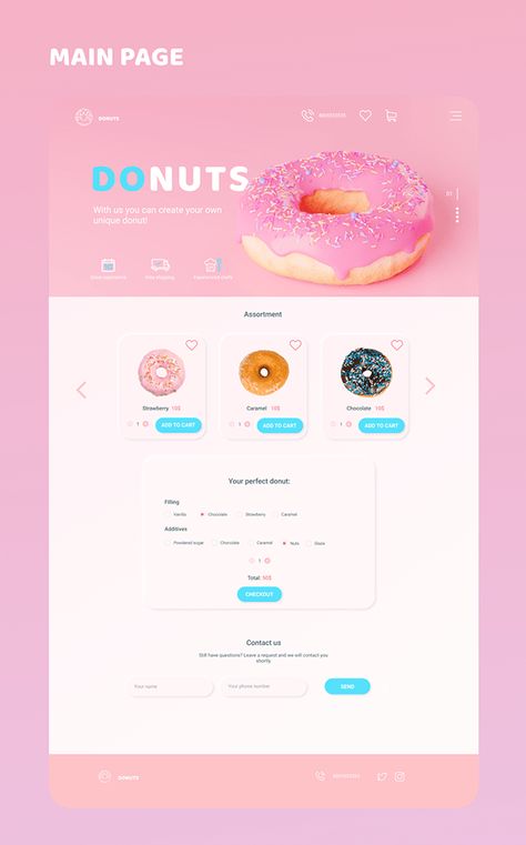 Shop Website Design, Website Branding Design, Webpage Design Layout, Desain Ux, Layout Site, Bakery Website, Digital Dashboard, Shop Website, Lets Talk