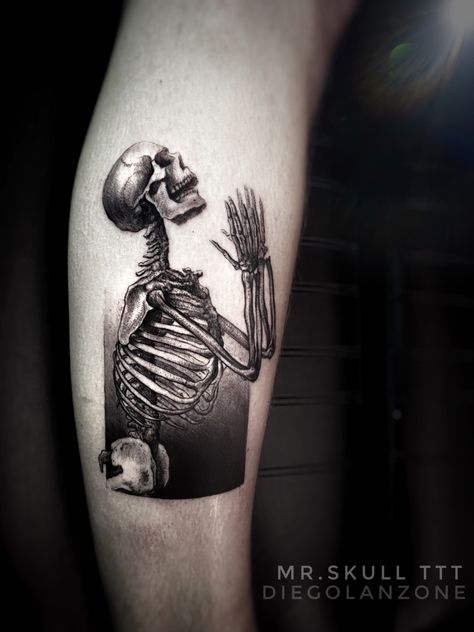 Realistic Skeleton Tattoo, Realistic Skull Tattoo, Skeleton Tattoo, Skeleton Tattoos, Realistic Tattoo, Realism, Skull Tattoo, Skeleton, Tattoos