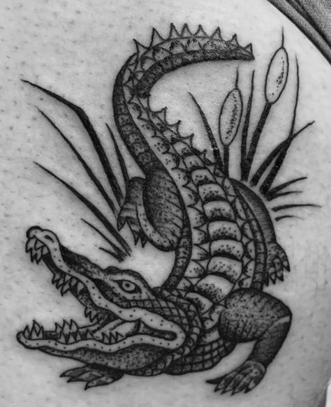 Japanese Alligator Tattoo, Small Alligator Tattoo, Traditional Crocodile Tattoo, Alligator Tattoo Design, Crocodile Tattoo Design, Alligator Tattoos, Tortoise Tattoo, Alligator Tattoo, Crocodile Tattoo