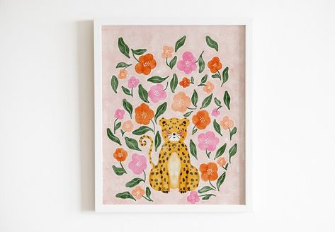 Cheetah Watercolor, Cheetah Illustration, Whimsical Room, Whimsical Nursery, Baby Room Inspiration, Realism Art, Art Style Inspiration, Inspiration For Kids, Classical Art