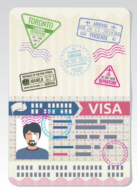 Passport Design Ideas, Passport Graphic Design, Passport Illustration, Marco Polaroid, Passport Design, Travel Vector, Passport Template, Passport Pictures, Passport Card