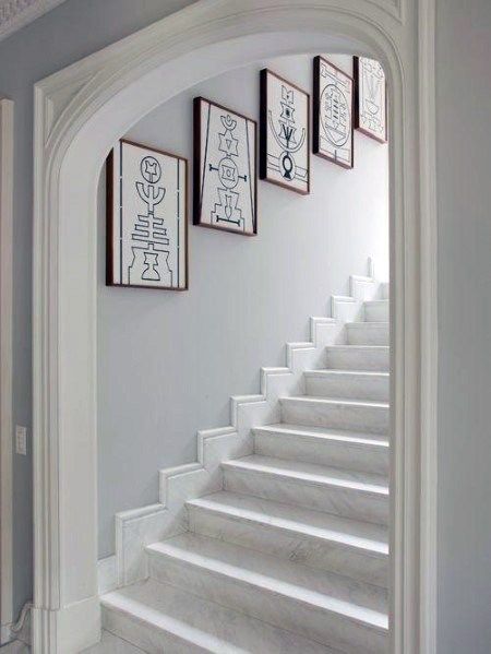 Top 60 Best Stair Trim Ideas - Staircase Molding Designs Enclosed Staircase Ideas, Closed Staircase, Staircase Molding, Enclosed Staircase, Stairs Trim, Basement Stairs Ideas, Attic Renovation Ideas, Trim Ideas, Traditional Staircase