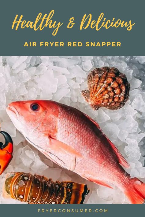 Air Fryer Red Fish Recipes, Air Fried Red Snapper, Air Fryer Whole Fish Recipes, Red Snapper Air Fryer Recipe, Air Fryer Red Snapper Fish Recipes, Fish Recipes Snapper, Red Drum Fish Recipes, Air Fryer Red Snapper, Air Fryer Snapper Recipes