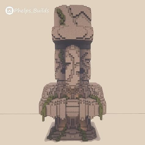 Cool Things To Build In Minecraft Easy, Villager Statues Minecraft, Minecraft Mega Base Ideas Survival, Megabase Ideas, Minecraft Statues Blueprints, Minecraft Medieval Builds, Statues Minecraft, Statue Minecraft, Minecraft Statue