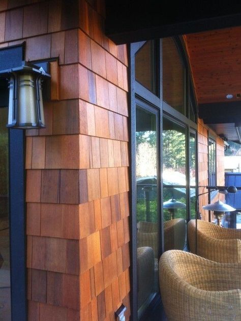 Best 25+ Cedar shingles ideas on Pinterest | Cedar shingle siding, Siding for houses and House shingles Navy Blue House Exterior With Cedar, Shakes Ideas, Stained Cedar, Cedar Shingle Siding, Cedar Shake Siding, Cedar Shingle, Shingle House, Cedar Shake, Shake Siding