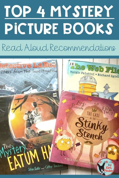 My FAVORITE Mystery Picture Book Recommendations! If you love a good mystery or are studying the mystery genre in your class- you have to check out this selection of books! Read about them on the blog! Backyard Hill, Mystery Unit, Mystery Word, Reading Month, Picture Clues, Mystery Writing, Mystery Genre, Library Skills, Reading Unit