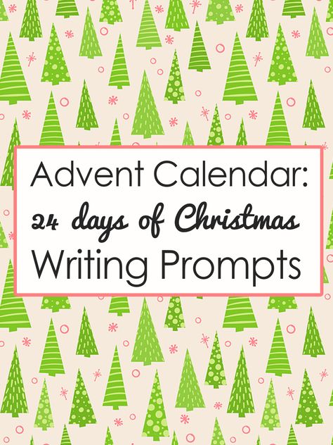 Check out these 24 days of Christmas writing prompts to get ready for Christmas. Come back every day to get a fun and surprising... Writing Prompts List, December Writing Prompts, Holiday Writing Prompts, 365 Questions, Homeschool Christmas, Christmas Writing Prompts, 24 Days Of Christmas, Christmas Novel, December Writing