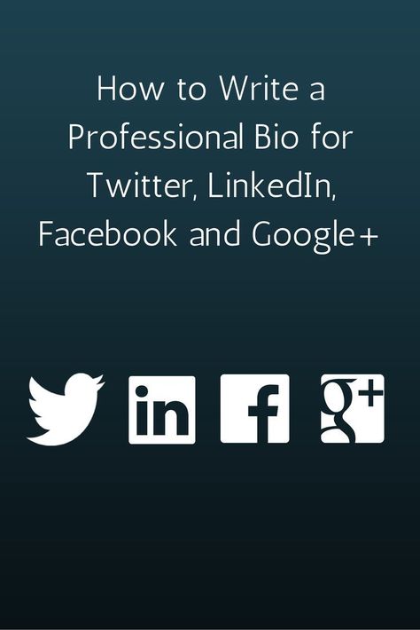 How to Write a Professional Bio for Twitter, LinkedIn, Facebook & Google+ - In this post, we'll go over the universal principles of a great social media bio -- regardless of the network. We'll also take a look at the big social media networks -- Twitter, Facebook, LinkedIn and Google+ -- and discover how to make the most of the bio space provided by each. http://www.huffingtonpost.com/courtney-seiter/how-to-write-a-profession_1_b_5577682.html Bio For Twitter, Universal Principles, Professional Bio, Medias Red, Personal Bio, Email Advertising, Twitter Bio, Linkedin Tips, Web 2.0