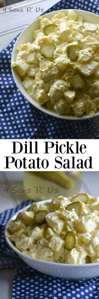 In this season of potlucks, barbecues, and impromptu get-together’s having a go to potato salad recipe is a must. Our dill pickle infused version is easy enough to be whipped up last minute, and good enough that all your guests will be clamoring for your recipe. Pickles Salad, Dill Pickle Potato Salad Recipe, Dill Pickle Potato Salad, Pickle Potato Salad, Potato Salad Dill, Potatoe Salad, Dill Potatoes, Savory Salads, Potato Salad Recipe