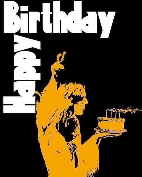 4,027 Likes, 44 Comments - Black Sabbath (@blacksabbath) on Instagram: “Happy Birthday #Ozzy!!” Rock And Roll Birthday, Happy Birthday Art, Watercolor Birthday Cards, Arte Punk, Happy Birthday Wishes Cards, Birthday Wishes Funny, Happy Birthday Funny, Happy Birthday Pictures, Birthday Wishes Cards