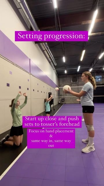 Setting Practice Volleyball, Volleyball Placement, Setter Training Volleyball, Serve Receive Drills Volleyball For Beginners, Volleyball Setting Drills For Beginners, Setting Drills Volleyball At Home, Setter Drills For Volleyball, Volley Ball Drills For Beginners, Diy Volleyball Training Equipment