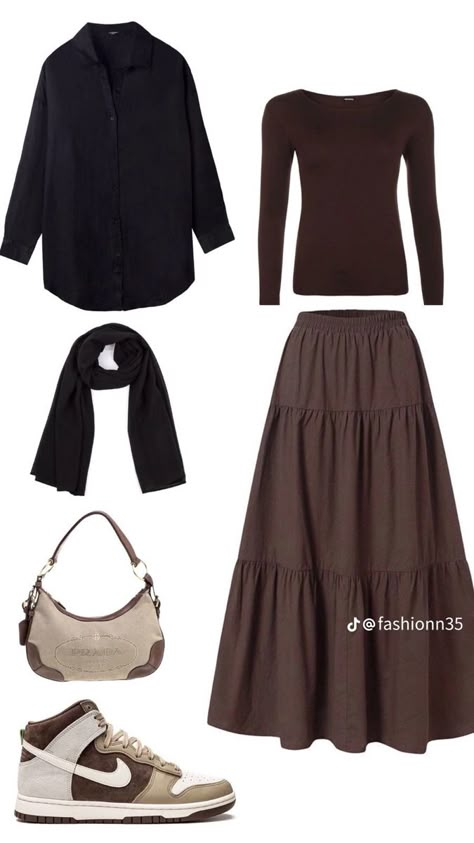 Hijabi School Outfits Skirts, Modest 90s Outfits, Hijabi Outfits Casual Skirts, Outfit With Skirt Hijab, Modest Hijabi Outfits Casual, Skirt Outfits Hijab, Hijabi Modest Outfits, Vintage Pleated Skirt, Modest Outfits Muslim