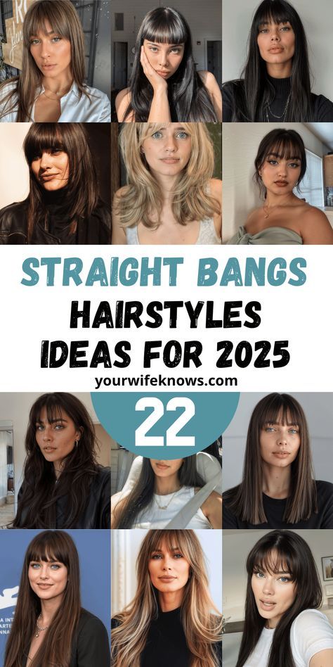 Long Hair Layers Straight Bangs, Long Layers With Bangs Straight, Long Layers With Bangs Round Face, Bangs For Straight Hair, Straight Bangs Hairstyles, Longer Layers, Bangs Style, Long Layers With Bangs, Medium To Long Hair