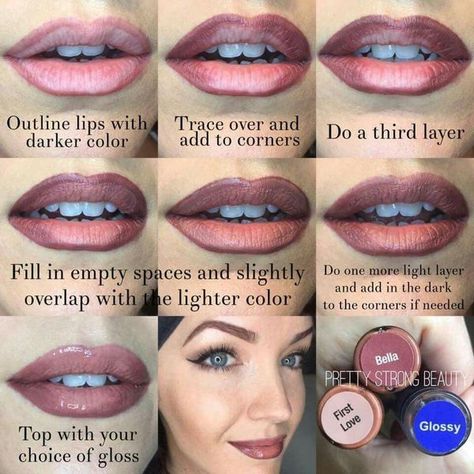 Samantha's Beauty Squad | Ombré lips are popular but can feel a little daunting | Facebook Ombre Lip Makeup, Ombre Lip, Lipsense Lip Colors, Natural Ombre, Senegence Makeup, Senegence Lipsense, Lipsense Colors, Lip Makeup Tutorial, Ombre Lips