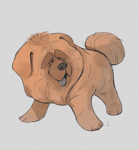 Disney Art Style, Dog Design Art, Tibetan Mastiff, Canine Art, Character Design Animation, Dog Drawing, Cute Animal Drawings, Sketchbook Art Inspiration, Drawing Reference Poses