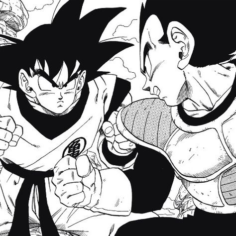 Goku and Vegeta back in the day Vegeta Manga, Dragon Super, Dbz Manga, Dbz Characters, Ball Drawing, Goku Vs, Dbz Art, Goku And Vegeta, Dragon Ball Image