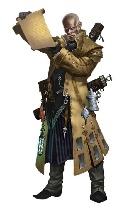 Pathfinder Iconic Investigator Quinn - Male Black Human - Pathfinder PFRPG DND D&D 3.5 5th ed d20 fantasy Dnd Explorer, Pathfinder Character Art, Pathfinder Classes, Black Wizard, Sing Song, Pathfinder Character, Heroic Fantasy, Pathfinder Rpg, Leather Armor