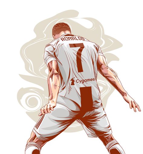 Dewa dace on Behance Cristiano Ronaldo Art Illustration, Ronaldo Illustration Art, Ronaldo Vector Art, Ronaldo Anime, Ronaldo Illustration, Ronaldo T Shirt, Ronaldo Madrid, Football Paintings, C Ronaldo