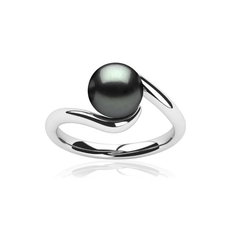 PRICES MAY VARY. AAA Quality: Handpicked 10mm Tahitian black pearl of exceptional quality and luster. Elegant Design: 18k white gold plated sterling silver ring with a timeless pearl stacking style. Versatile Sizing: Available in sizes 5-9 to fit most women's fingers comfortably. Thoughtful Gift: Nice-looking black pearl ring, it is an ideal birthday present for women, mothers, perfect for special occasions. Durable Construction: Crafted with care to ensure long-lasting wear and shine. Elevate y Black Pearl Ring, Tahitian Black Pearls, Presents For Women, Pearl Set, Engagement Anniversary, Pearl Size, Beautiful Gift Boxes, Black Pearl, Ring For Women