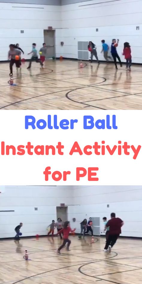 Roller Ball, Primary Phys Ed Games, Teamwork Pe Games, Pe Fitness Activities, Pe Games Middle School Large Group, Small Group Pe Games, Middle School Pe Lesson Plans, Adaptive Pe Games, Middle School Gym Games