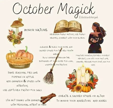 Equinox Recipes, Autumn Witchcraft, October Full Moon, Wicca Holidays, New Moon Full Moon, Hearth Witch, Autumn Witch, Green Witchcraft, Witch Things