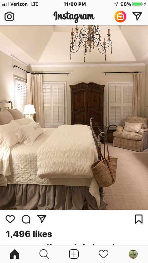 Stylish Bedroom Design, Bedroom Reveal, French Country Bedrooms, Savvy Southern Style, French Home Decor, Romantic Bedroom, Country Bedroom, Country Style Homes, Stylish Bedroom