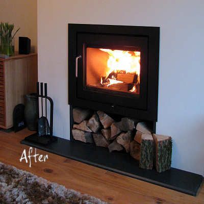 Inset Log Burners, Contemporary Fireplace Decor, Wood Burner Fireplace, Wood Burning Stoves Living Room, Log Burner Fireplace, Log Burner Living Room, Contemporary Fireplace Designs, Wood Burning Fireplace Inserts, Inset Fireplace