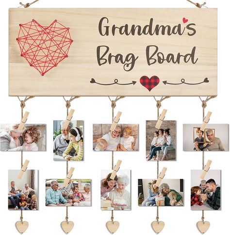 Mothers Day Gifts for Grandma Picture Frame Grandma Gifts from Grandkids Wood Photo Holder Grandma Mothers Day Gift Christmas Birthday Gifts Ideas for Mothers Day Presents Home Wall Hanging Decor Gifts From Grandkids, Grandmother Birthday Gift, Grandma Picture Frame, Grandmother Birthday, Grandmas Mothers Day Gifts, Gifts For Grandma, Grandmas Christmas, Christmas Gifts For Grandma, Miles Apart