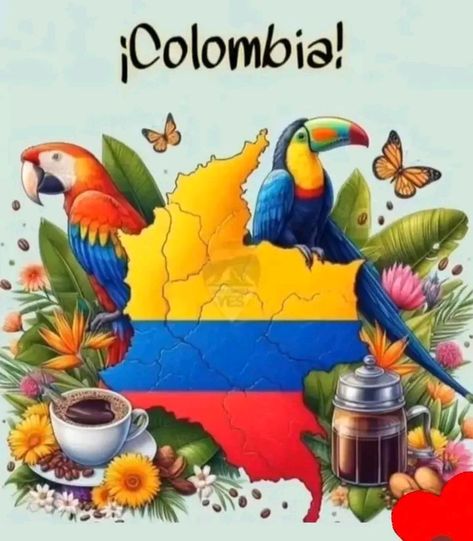 Colombian Flag, Blackboard Art, Colombian Culture, Colombia Flag, Colombia Travel, Flag Icon, Sublimation Mugs, South America, Travel Posters