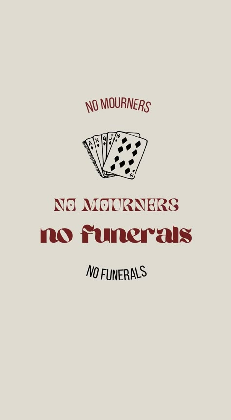 Elegant Pfp Anime, No Funerals No Mourners, Six Of Crows No Mourners No Funerals, Per Haskell Six Of Crows, Book Fandom Wallpaper, Six Of Crows Drawing Easy, Six Of Crows Widget, Six Of Crows Symbol, 6 Of Crows Wallpaper