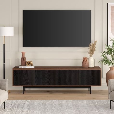 Whitman Rectangular TV Stand for TV's up to 75" - 70" Wide - On Sale - Bed Bath & Beyond - 37107765 Tv Stand Inspiration, Statement Lamps, Tv Stand Modern Design, Wooden Tv Stand, Tv Stand Designs, Wooden Tv, Tv Unit Design, Inspire Me Home Decor, Tommy Bahama Furniture