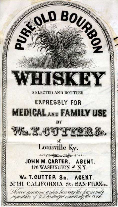 Old whiskey label, "expressly for medical and family use" haha. Vintage Alcohol Posters, Vintage Alcohol Labels, Medicine Images, Whiskey Art, Vintage Alcohol, Vintage Whiskey, Whiskey Label, Apothecary Labels, Whiskey Brands