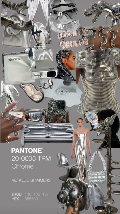 Check out justalisa_'s Shuffles #silver #metallics #metallicfasion #fashioninspo #metallicaesthetic #cybercore #cyberchic #fashion #chrome #chromehearts @justalisa_ Chrome Fashion Aesthetic, Futuristic Fashion Moodboard, Silver Futuristic Fashion, Metallic Cybercore, Chrome Photoshoot Ideas, Silver Moodboard, Chrome Outfits, Chrome Photoshoot, Chrome Birthday