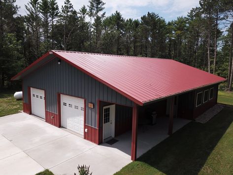 Small Metal Building Homes, Pole Barn With Living Quarters, Garage Building Plans, Shop With Living Quarters, Metal Pole Barns, Metal Buildings With Living Quarters, Garage With Living Quarters, Pole Barn Plans, Metal Shop Building